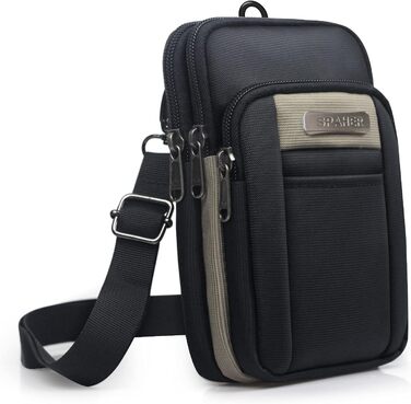 Чоловіча нагрудна сумка SPAHER: компактна, для телефону, на плече, поясна, для подорожей, хакі