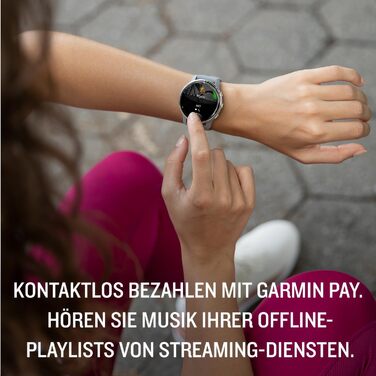 Розумний годинник Garmin Venu 2 Plus (сірий/сріблястий) – GPS, фітнес, AMOLED дисплей, 25+ видів спорту, Music Pay