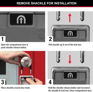 Сейф для ключів Master Lock з кріпленням на стіну, зовнішній, 12.6 x 7.2 x 5.2 см, з підсвічуванням та бугелем