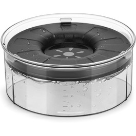 Миска для собак PETTOM без облизування, 3L, витоки запобігаються, сіра