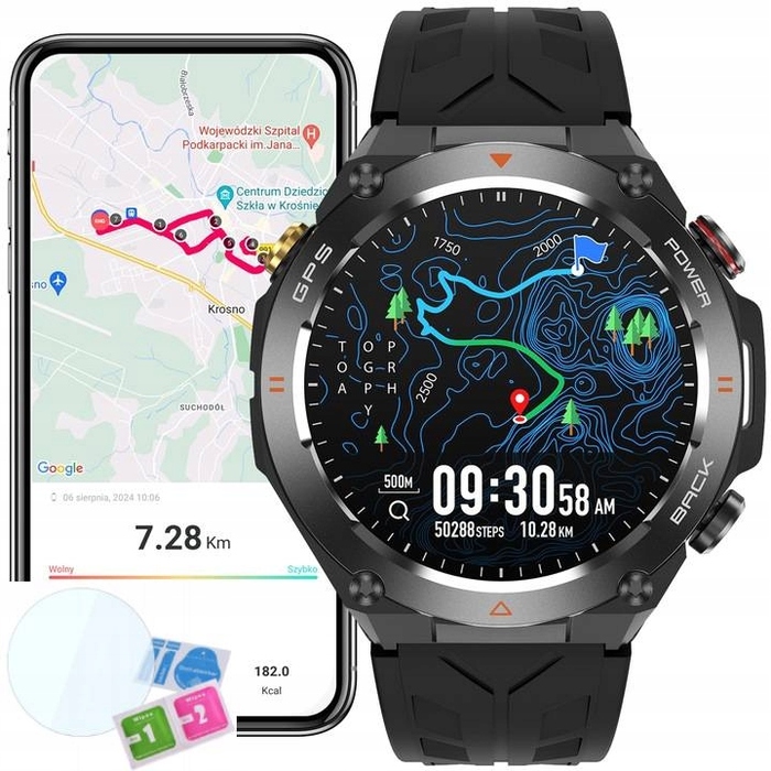 Смарт-годинник Brantek Sport Watch, чорний