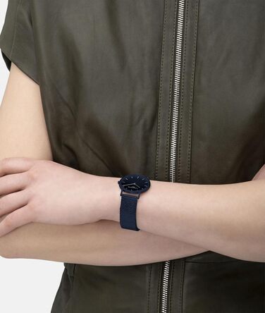 Годинник жіночий LIEBESKIND BERLIN – круглий кварцовий годинник 34мм – блискучий браслет з сітки – водостійкий 5ATM – сучасний та елегантний – доступний у різних кольорах (блакитний)