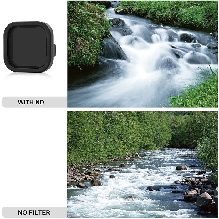Фільтри SOONSUN CPL, ND8, ND16, ND32 для GoPro Hero 12, 11, 10, 9 - Набір нейтральних фільтрів та поляризатора, захист об'єктива, 4 шт.