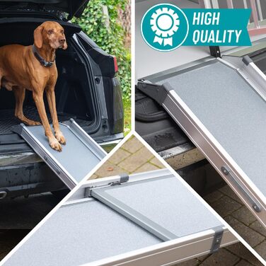 Рампа для собак VOSS.PET, висувна, з алюмінію, 100-180 см, до 120 кг