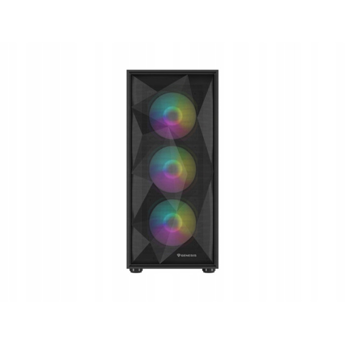 Корпус для комп'ютера Genesis Diaxid 605 ARGB Midi Tower ATX, вікно, чорний