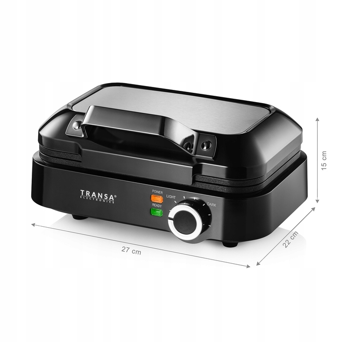 Вафельниця Transa Electronics TE-32 2200 Вт, чорна