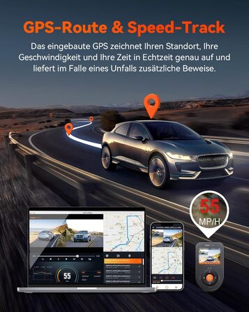 Відеореєстратор VANTRUE S1 Pro 2.5K + 1080P, GPS, WiFi, STARVIS, Паркування, Нічний режим, G-сенсор