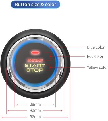 Автосигналізація EASYGUARD EC003N-K-1 з PKE, безключовим доступом, кнопкою старту та запуском двигуна, 12В
