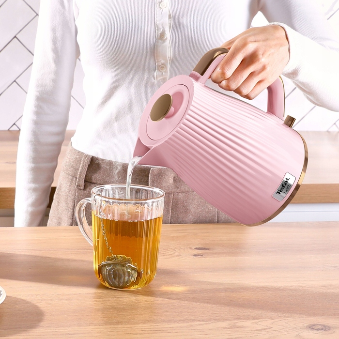 Бездротовий електрочайник TEFAL Loft KO2517, 2400 Вт, рожевий