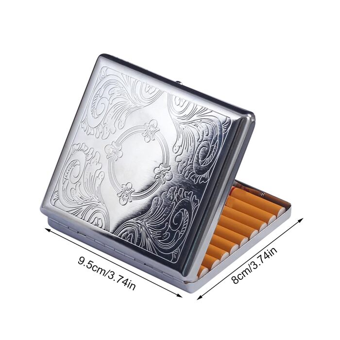 Металеве тютюноприладдя XPE Silver - тютюнониця для сигарет, срібна