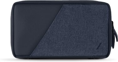 Native Union Stow Organizer - Lightweight travel bag made from durable canvas, stores cables, chargers and more (Indigo)