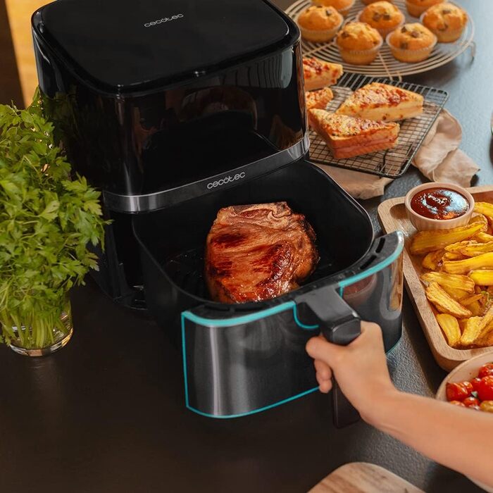Фритюрниця Cecotec Cecofry Full Inox 5500 Pro 5.5 л, 1700 Вт, без масла, PerfectCook, з аксесуарами