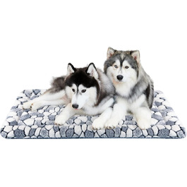 VANKEAN Stivoe Dog Crate Pad, Reversible (Cool & Warm), Soft Pet Sheep Mat Dog Bed for Crate, Suitable for No to XXL-Size Dogs and Cats, Machine Washable Crate Beds (XXXL)