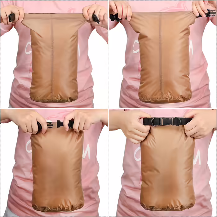 6-Piece Waterproof Dry Bag Set - Dry Sack Lightweight Airtight Pack Sack Set 20L 15L 10L 8L 5L 3L Dry Bag and Long Adjustable Shoulder Strap for Kayaking