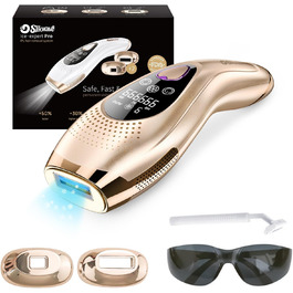 Пристрій для епіляції IPL з охолодженням 6°C, безболісна епіляція для тіла та обличчя, 999 900 імпульсів, 9 рівнів потужності, для тіла, обличчя, зони бікіні