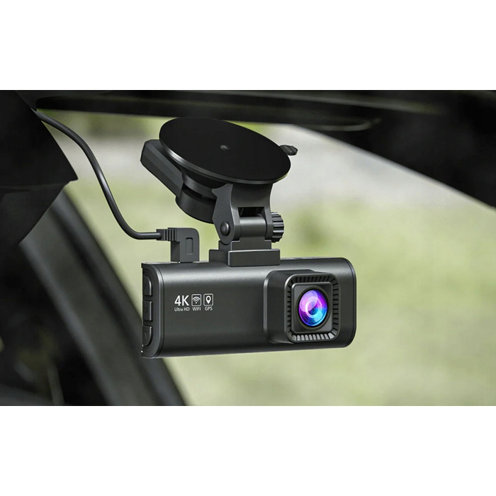 Автомобільний відеореєстратор Redtiger F7N 4K з GPS та передньою і задньою камерами