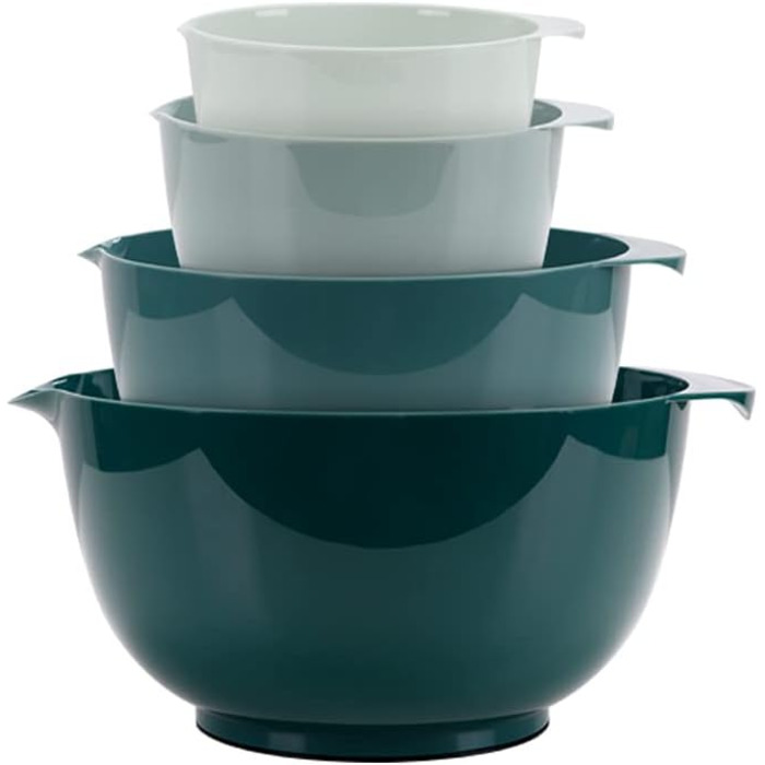 Набір міксерських мисок BoxedHome: 4 шт. з пластику, неслизькі, для салату, зручні для сервірування