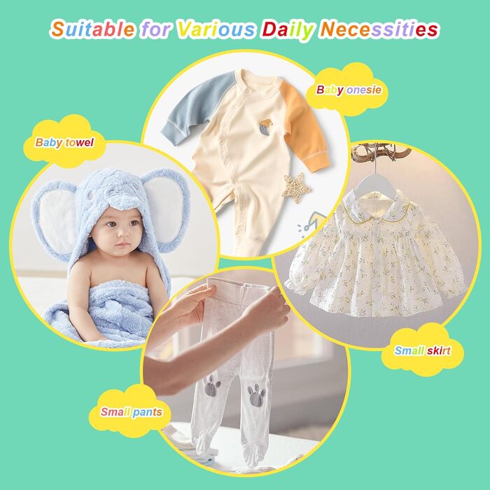 30 дитячих вішалок для одягу, регульовані, 28-36 см, з антиковзким покриттям та бантиками, для дітей, сірі