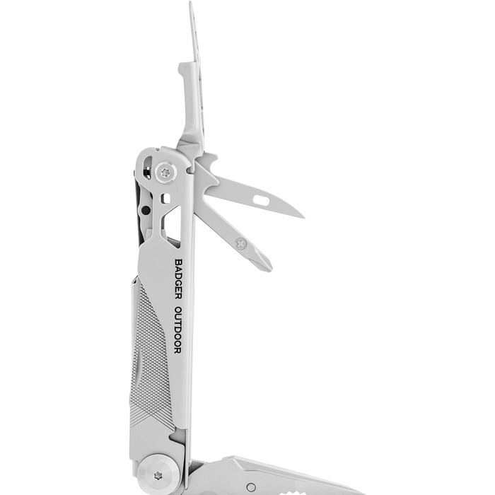 Багатофункціональний інструмент Solid Black 16-в-1 - ніж для виживання, туристичний інструмент з бітами - подарунок для чоловіків