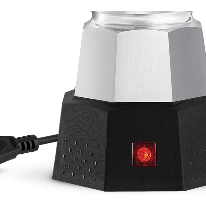 Електрична кавоварка Bialetti Moka Elettrika, 2 чашки, алюміній