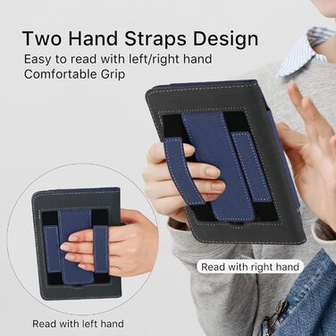 Чохол для Kindle 11-го покоління (2024/2022) Navy Blue: захисна обкладинка з підставкою та авто-сном