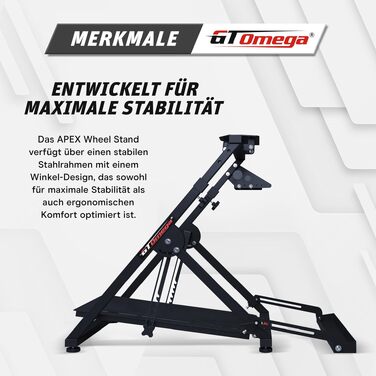 Тримач для ігрового керма GT OMEGA APEX – сумісний з Logitech G923, G29, G920, Thrustmaster T300, T500, TX, TH8A, Fanatec (PS4, Xbox)