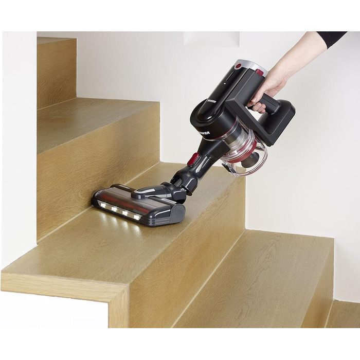 Бездротовий акумуляторний пилосос SEVERIN HV 7166 (Чорний): 60 хв роботи, 2-в-1, для тварин, легкий, без мішка, 400 Вт