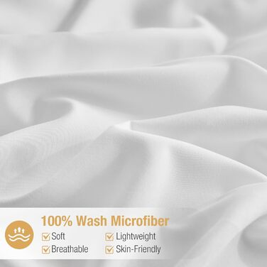 Комплект постільної білизни Lekesky 135x200 (4 шт.) - сірий, квітковий принт, поліестер мікрофібра, з блискавкою