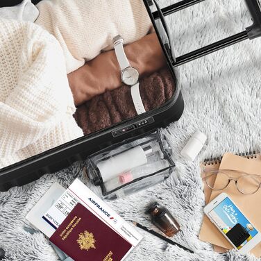 Чохол для багажу Flight Knight: легкий, жорсткий, на 4 колесах, ручна поклажа (56x45x25 см)