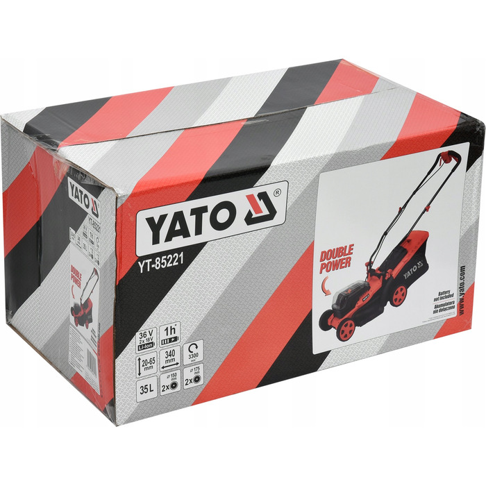 Акумуляторна газонокосарка Yato, 34 см