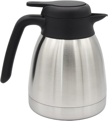 TRINKBASIS Insulated Carafe 1.5 L – Double-Walled Stainless Steel Thermos for up to 10 Cups of Coffee or Tea - Coffee Pot, Teapot