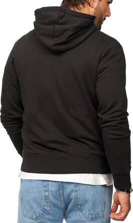 Чоловічий світшот з капюшоном JACK & JONE, чорний, розмір M