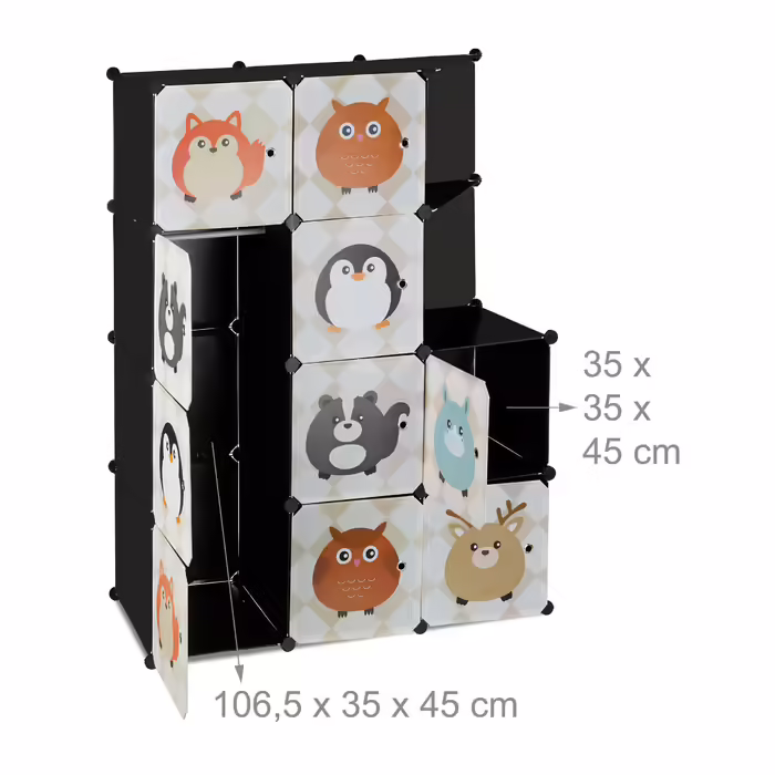 Relaxdays Tier-themed Storage Shelves for Kids' Rooms