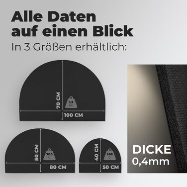 Підкладка під миску для котів та собак Miggo® Premium, чорна, 40x50 см, з екошкіри, неслизька