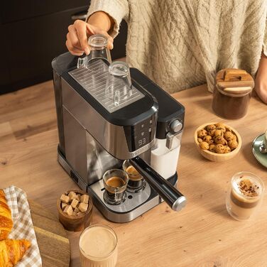 Кавомашина Cecotec Power Espresso 20 Cream: 20 Bar, Thermoblock, для еспресо, капучино, лате, з молочним контейнером 700мл