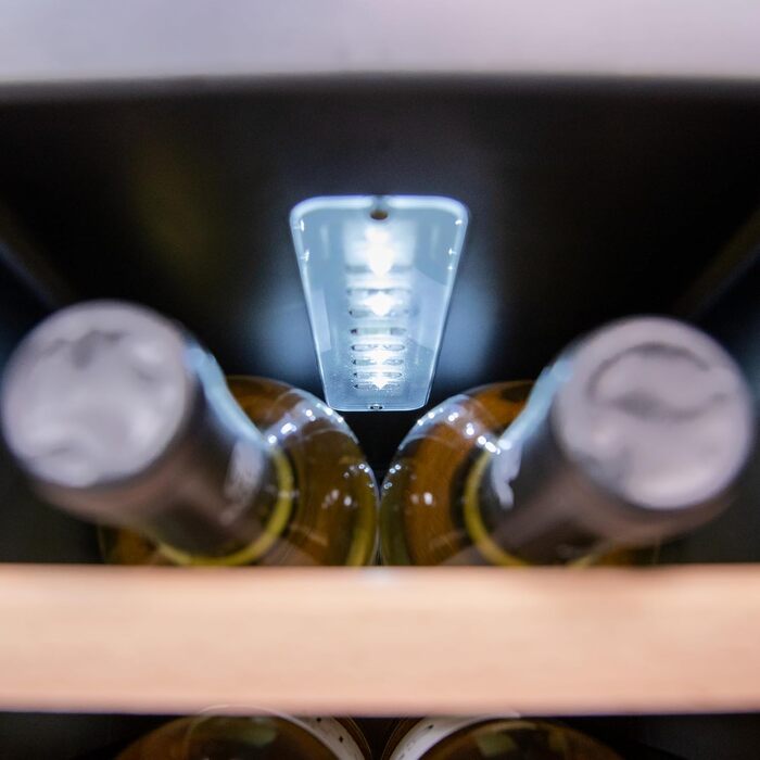 Cecotec Bolero GrandSommelier 95L Wine Cooler - Compressor, Adjustable Temp, LED, Stainless Steel & Wood Finish