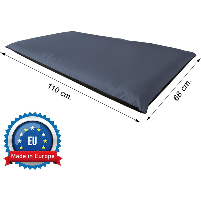 Водонепроникний килимок для собак Outdoor 110 x 68 см, ковдра для собак, миється, килимок для собак для подорожей, кемпінгу, графітовий колір