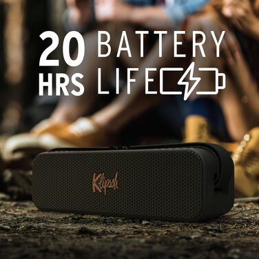 Портативна Bluetooth колонка Klipsch Detroit: Водонепроникна (IP67), 20 годин, Чорна