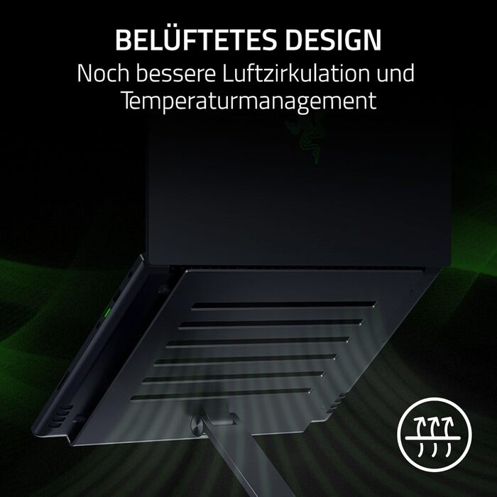 Підставка для ноутбука Razer Adjustable - Регульована, для екранів до 18 дюймів, алюміній, вентиляція, білий/чорний