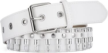 Металевий ремінь з пірсингом у стилі панк-рок для жінок та чоловіків