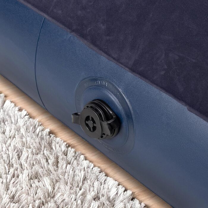 Надувний матрац для кемпінгу AVENLI з 2 подушками та насосом для 2 осіб (203x152x22 см) - зручне ліжко для відпочинку та подорожей