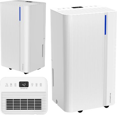 Електричний осушувач повітря Climative WAVE ION 12L/24h з Wi-Fi та очищувачем повітря для дому, квартири, ванної кімнати. Захист від вологи та плісняви до 20м²