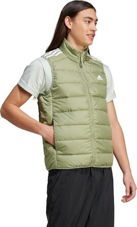 Жилет Adidas Essentias 3-Stripes Down Vest для чоловіків, колір: темно-зелений (S)