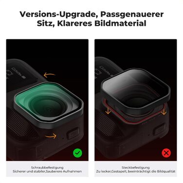 Набір ND/PL фільтрів K&F Concept для Insta360 Ace Pro 2: нейтральні та поляризаційні фільтри для екшн-камер, оптика HD, багатошарове покриття