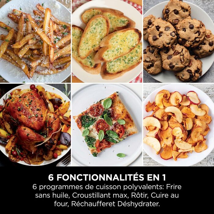 Ninja Double Stack XL Air Fryer Hot Air Fryer, 9.5L Air Fryer, Double Basket Hot Air Fryer with 4 Cooking Levels, 2 Baskets, 2 Racks, Space-Saving Design, 6 Cooking Functions, 8 Portions, Grey SL400EU Stacked Double Drawer 9.5L Grey