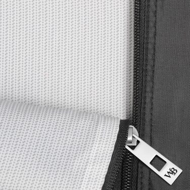 Дорожній трискладний чохол для суконь WallyBags, 132 см, темно-синій, для подорожей і зберігання одягу