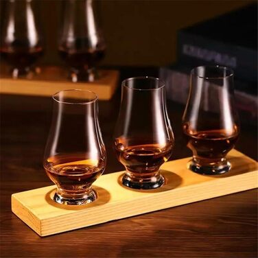 Набір склянок для віскі 6 шт. | Склянка для віскі 200 мл | Елегантні склянки для віскі з кришталевого скла | Склянки для віскі з скла, придатні для миття в посудомийній машині | Ідея подарунка для чоловіків