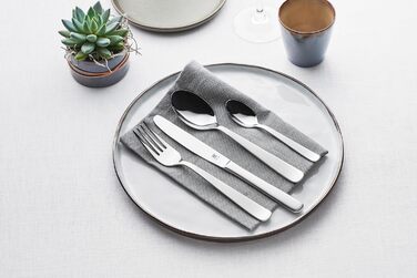 ZWILLING Trend Cutlery Set, 30-Piece, for 6 People, 18/10 Stainless Steel/Premium Blade Steel, Polished/Brushed, Silver, Plastic-Free, 30-Piece