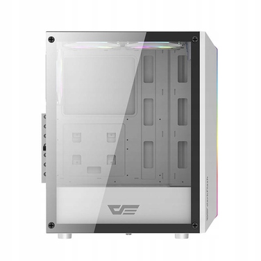Корпус для комп'ютера darkFlash DK151 LED білий, Midi Tower, 3 RGB вентилятори