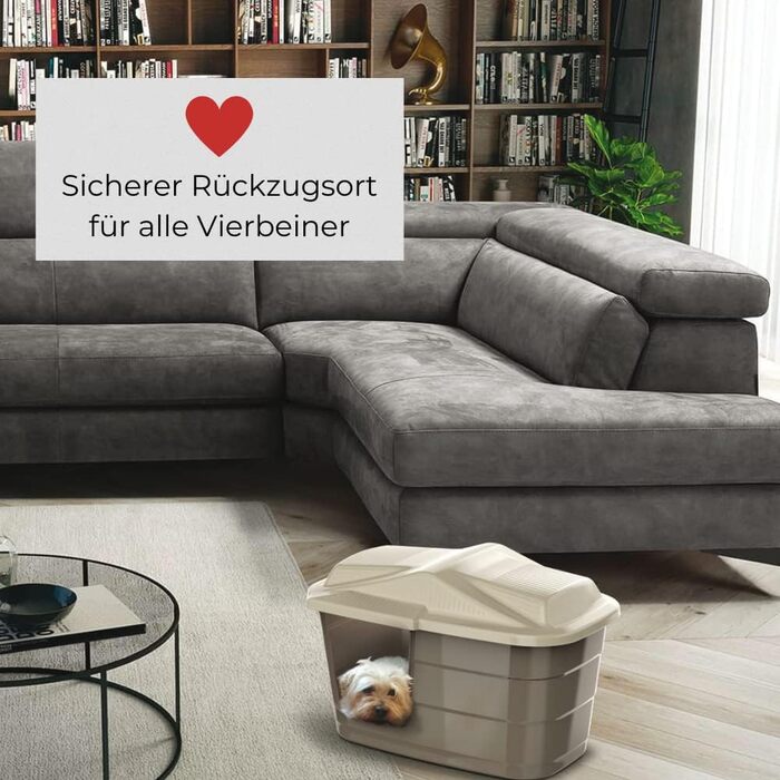 Кітниця/Будка для собак Outdoor/Indoor, вологостійкий пластик, для дому та вулиці